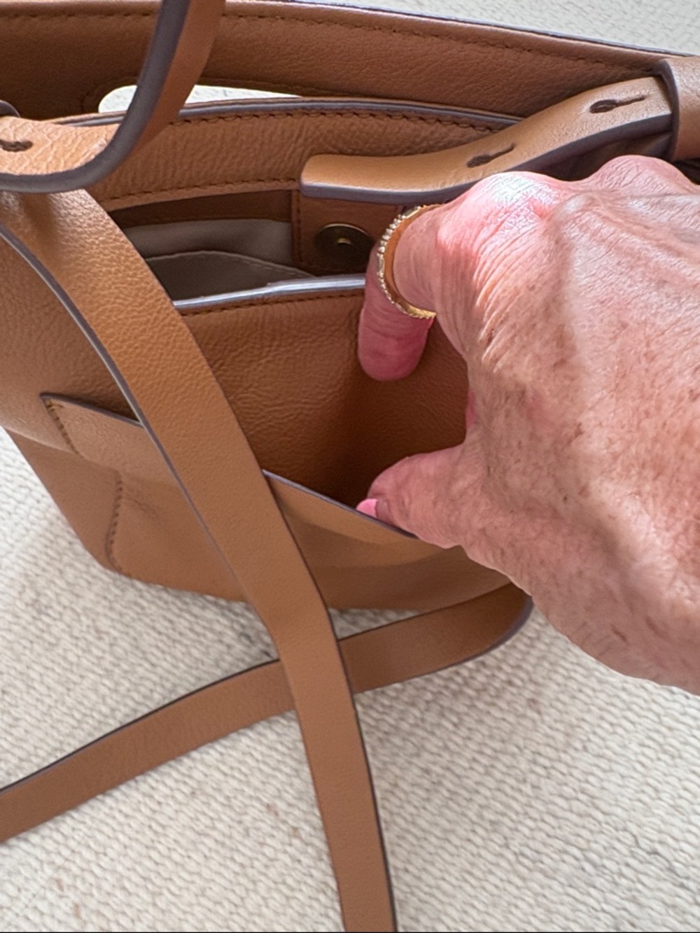 Lucky Brand Saddle Brown Shoulder Bag - Picture 3 of 9